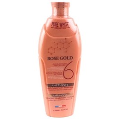Pure White Rose Gold Mineral Clarifying Lotion With Amethyst Sparkles 400ml