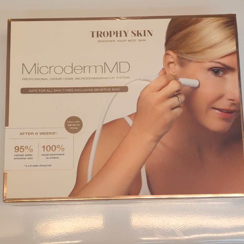 Trophy Skin MicrodermMD Diamond Microdermabrasion Sensitive Mode White TSMDD02
