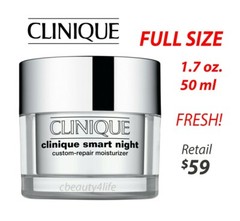 Clinique Smart Night Custom Repair Moisturizer Dry Combination 1.7oz AUTHENTIC!