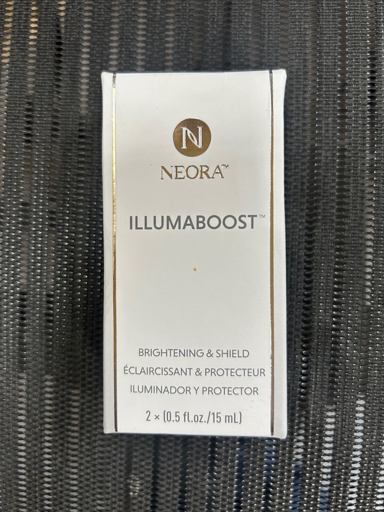 NEORA ILLUMABOOST Brightening & Shield (2x.5oz) Date Issue skin EXP1/2024 Sealed