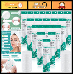 2000 Pcs Cotton Rounds Bulk – Exfoliating Facial Pads for Makeup Removal & Toner