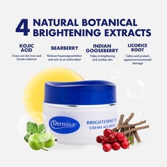 Dermisa Brightening Cream with Kojic Acid, Licorice, 1.5 Fl Oz (Pack of 2)