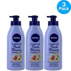 Nivea Peach Blossom & Avocado Oil Lotion 16.9 Oz 3 Pack New