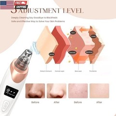 2025 Blackhead Remover Pore Vacuum,Facial Pore Cleaner-5 Suction Power,5 Probes,