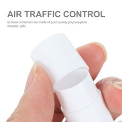 50Pcs Durable Lip Balm Tubes with Caps White Reusable Lip Container