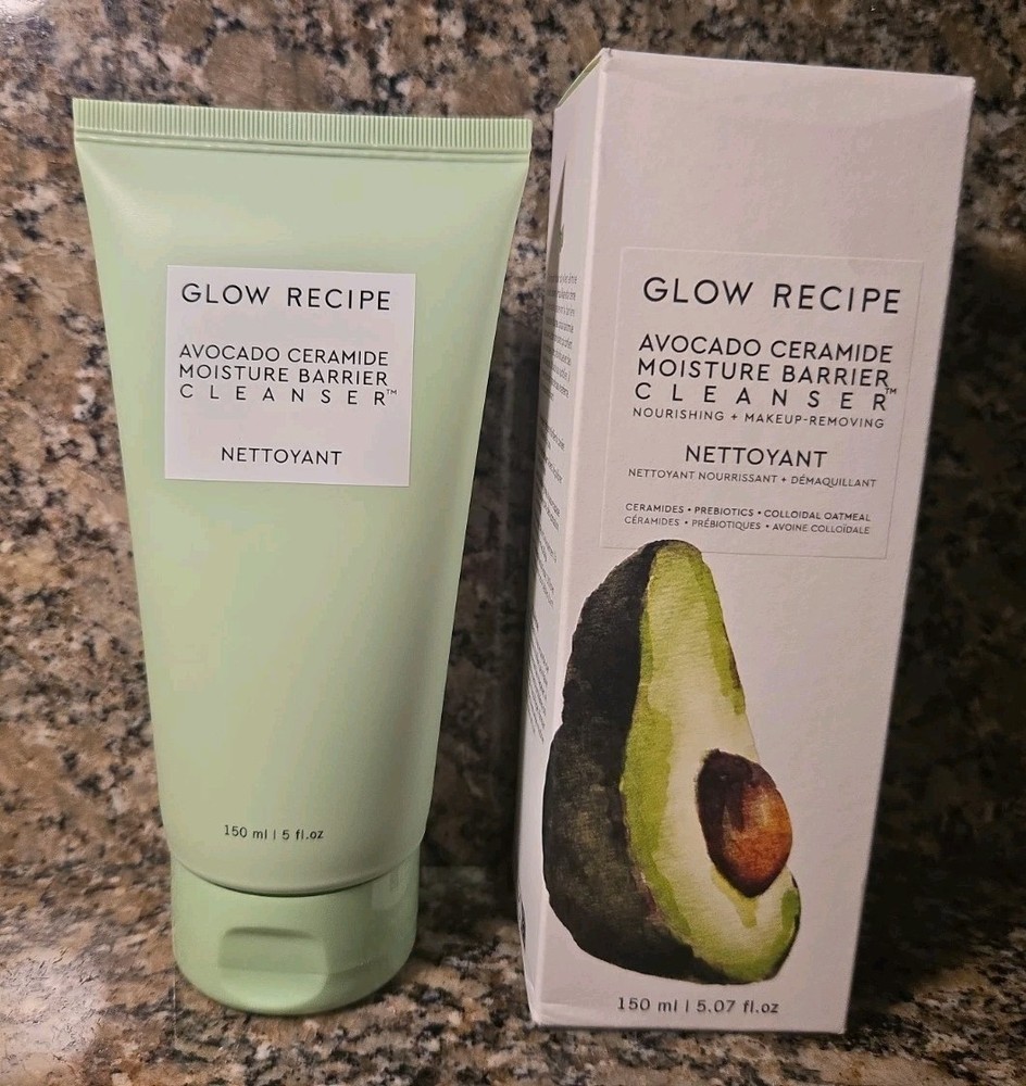 GLOW RECIPE AVOCADO CERAMIDE MOISTURE CLEANSER 5.07oz/150mL FULL SZ NEW & SEALED