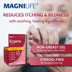 Homeopathic Relief Gel for Eczema Itching and Dry Skin 2 Ounce Natural Formula