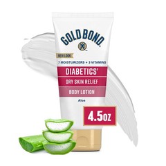 Gold Bond Diabetic Body Lotion, Dry Skin Relief with 4.5 Fl Oz (Pack of 1)