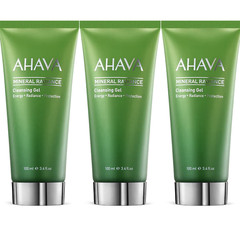 Lot of 3 Ahava Mineral Radiance Cleansing Gel 3.4 oz