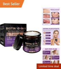Ultimate 10-in-1 Skin Treatment with Biotin – Lightweight Moisturizer for Adults
