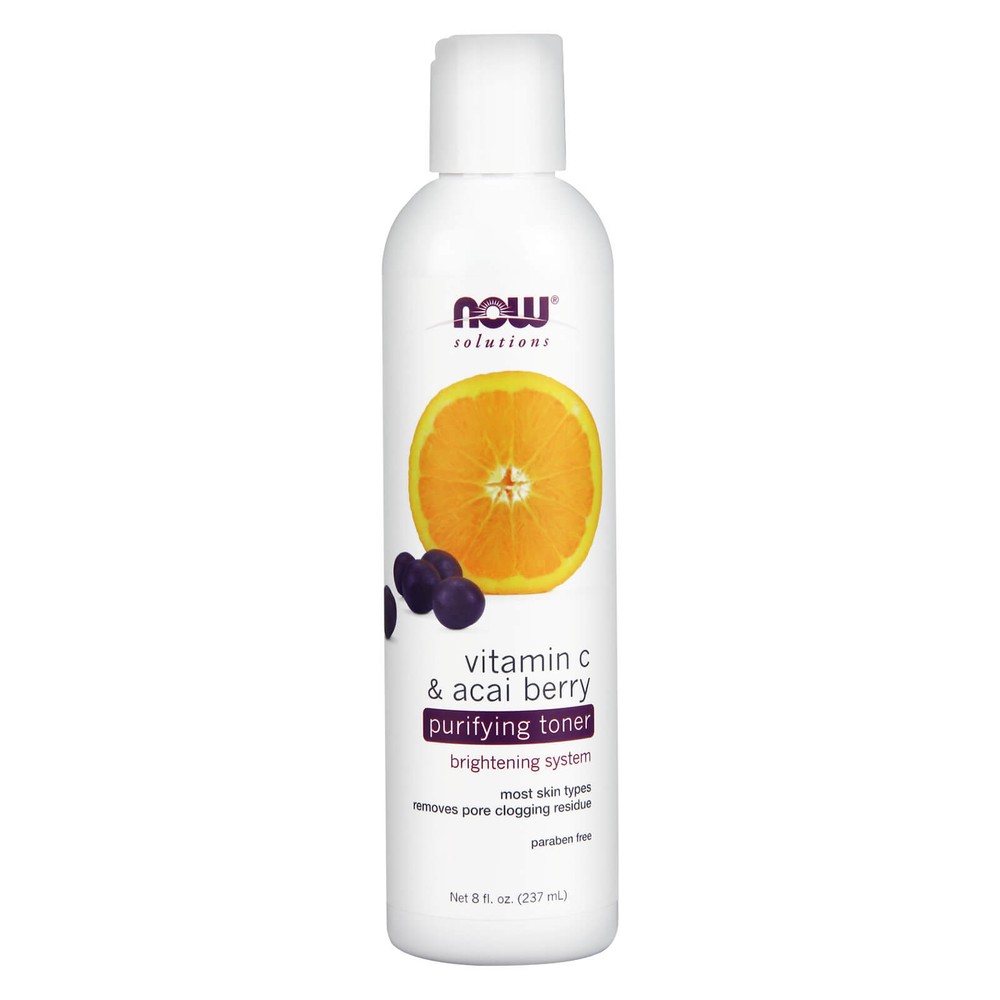 NOW FOODS Vitamin C & Acai Berry Purifying Toner 8 fl oz