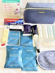 25 Piece Travel Toiletry Kit Gift Set Hair Face Body Care TSA Approved FREE GIFT