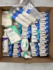 53 pc Lot CERAVE AM PM Facial Lotion Eye Repair Serum Retinol Acne Cleanser Gel
