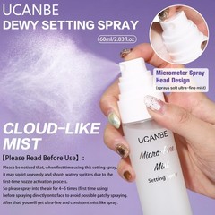 UCANBE Dewy Setting Spray for Makeup, Long Lasting Hydrating Make Up