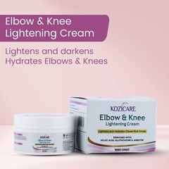 Kojic Acid Skin Lightening Cream for Dark Knees, Elbows & Spots – 50gm FS