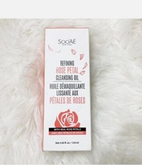 Soo&rsquo;Ae Refining Rose Petal Cleansing Oil 4.06 Fl Oz NEW Skincare Self-care