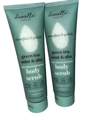 Danielle Creations microdermabrasion BODY SCRUB green Tea,mint & aha 2 x 10.3oz