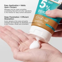 2 pcs Kormesic 5% Hair Growth Scalp Massage Cream Professional Hair Care100g