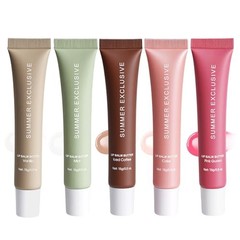 5 Color Summer Exclusive Lip Balm Vanilla&Mint&Iced Coffee&Cake&Pink Guava