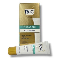 RoC Hydration+ Eye Cream +Hyaluronic Acid + Peptides 0.5fl.oz./15ml New In Box