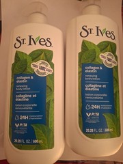 (2 PACK) St Ives Body Lotion 20.28 Ounce Collage & Elastin