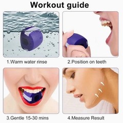6Pack Jawline Exerciser Mouth Exercise Fitness Ball Neck Face Jaw Trainer Toning