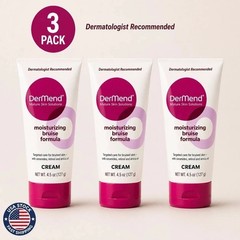 3 Pack DerMend Bruise Formula Cream Red 4.5 oz Each Mature Skin Care Sealed Box