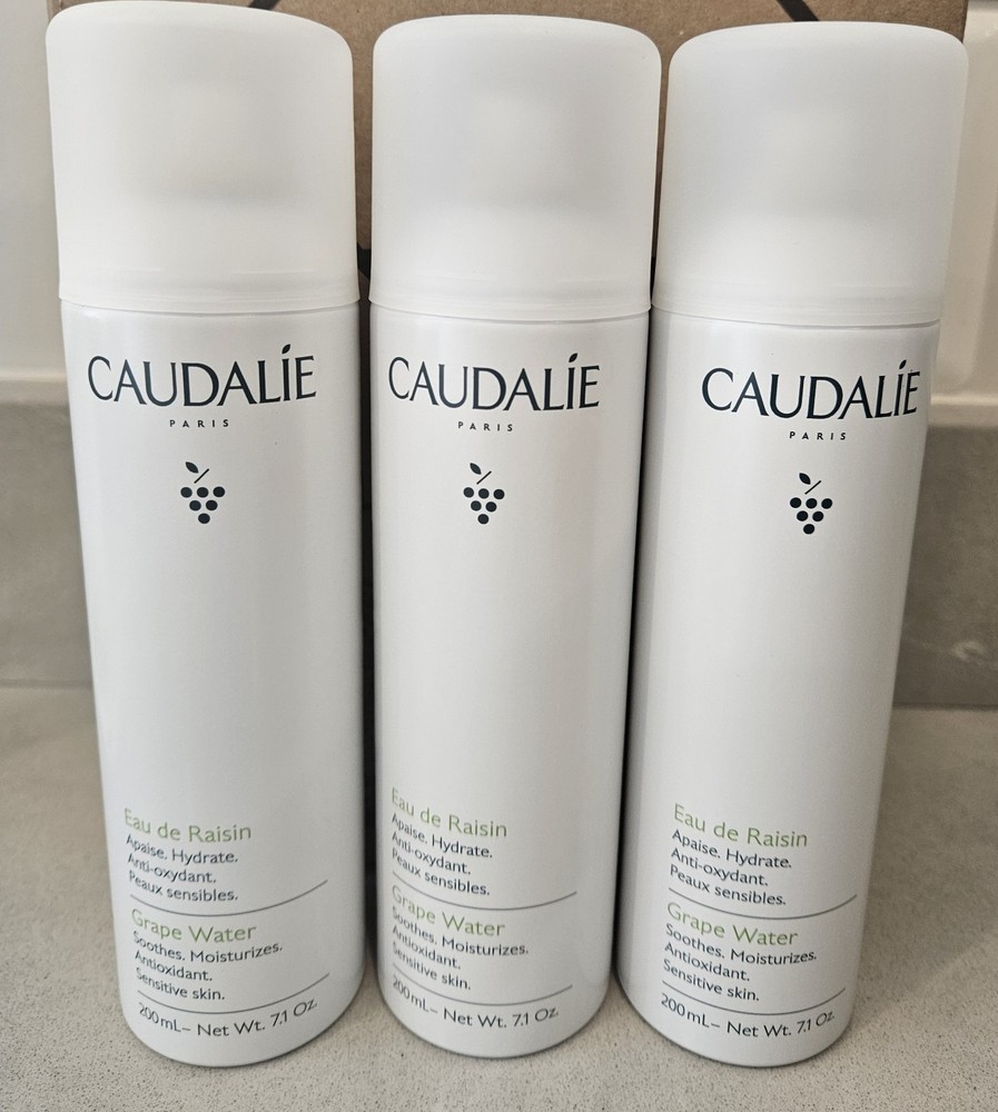 (3) Caudalie Grape Water Sensitive Skin Face Moisturizer 7.1oz