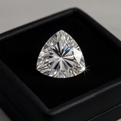 1Ct Trillion Cut Certified Lab Grown Diamond D Color VVS1 Clarity Loose Gemstone