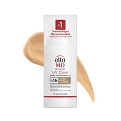 EltaMD UV Clear Tinted Face Sunscreen, SPF 46 Oil- Free 0.5 Fl Oz (Pack of 1)