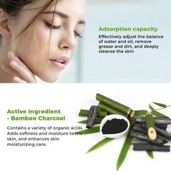 Blooskim Charcoal Blackhead Remover Mask, Herbal Clean Oily & Combo Skin, 80ml