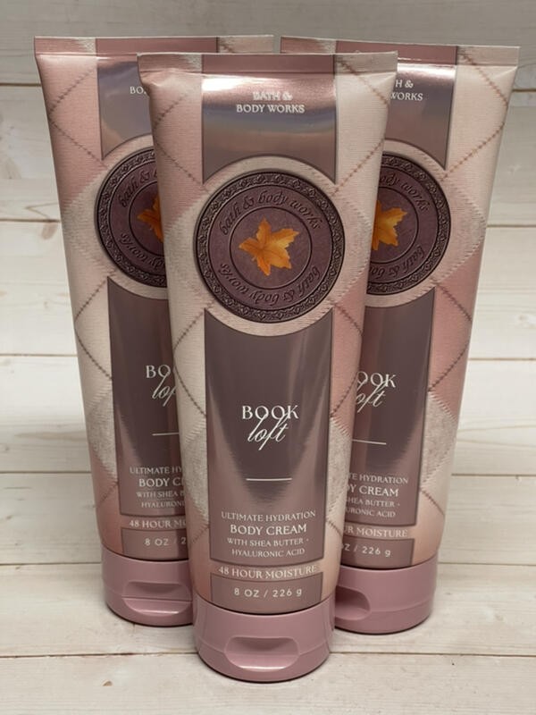 Bath & Body Works Book Loft Ultimate Hydration Body Cream 8oz x3