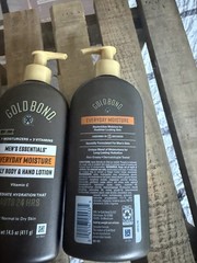 2-Gold Bond Men&rsquo;s Essentials Everyday Moisture Daily Body & Hand Lotion, 14.5 oz