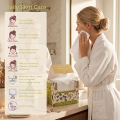 LUMIDOMA XXL Disposable Face Towel 12×12 Inches 50 Count – 2X-Large Size