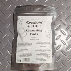 MIAOFUTONG Turmeric & Kojic Face Cleansing Pads, Kojic Acid, 20 Ct, 90g