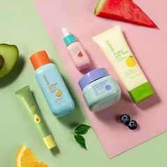 QUIYUM Fruit Skincare for Teens, 5 Daily Routine Beauty Skin 5PCS, Multicolor