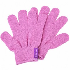 Premium Korean Italy Towel 1 Pair Exfoliating Body Scrub Nylon Glove PINK