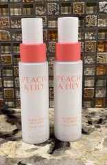 Bundle 2 Peach & Lily Glass Skin VEIL MIST 1.35oz each Hydrate + Glow Travel Sz
