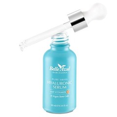 Belle Azul Pure Swiss Hyaluronic Acid Skin Serum + Vitamin C, 1.014 Oz