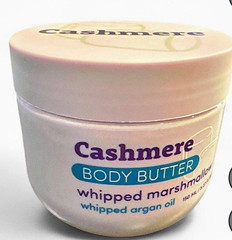 Cashmere Marshmallow Body Butter Moisturizer w/ Argan Oil, Hydrating 150 mL