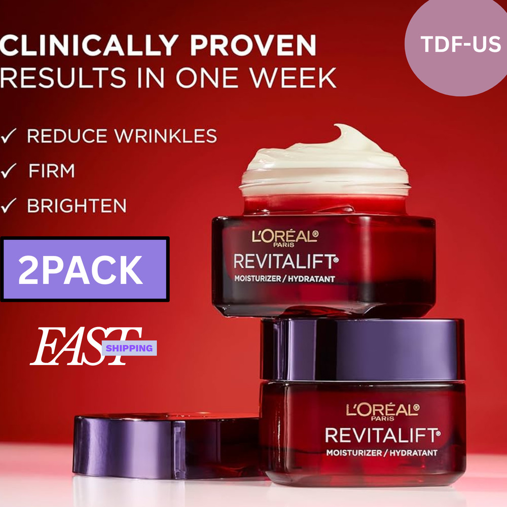 2 Pack L’Oréal Revitalift Triple Power Moisturizer 1.7oz – Fast Shipping