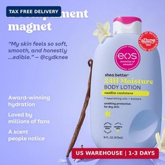 eos Shea Better Body Lotion Vanilla Cashmere, 24-Hour Moisture Skin Care, Lightw