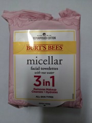 Burt&rsquo;s Bees Micellar Cleansing Towelettes With Rose Water, 30 Count