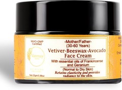 VANMAY SUTRAS Vetiver-Beeswax-Avocado Face Cream for Normal to dry skin (25 g)