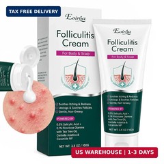 Folliculitis Treatment Cream: with Benzoyl Peroxide & Salicylic Acid+, Fast-Acti