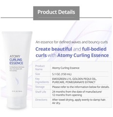Atomy Curling Essence Perfect Bouncy Waves Smooth Hair Curls Oil 5 fl. oz/ 150ml