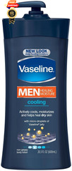Vaseline Men Healing Moisture Body Lotion – 20.3 Fl Oz (Pack of 1), No Color