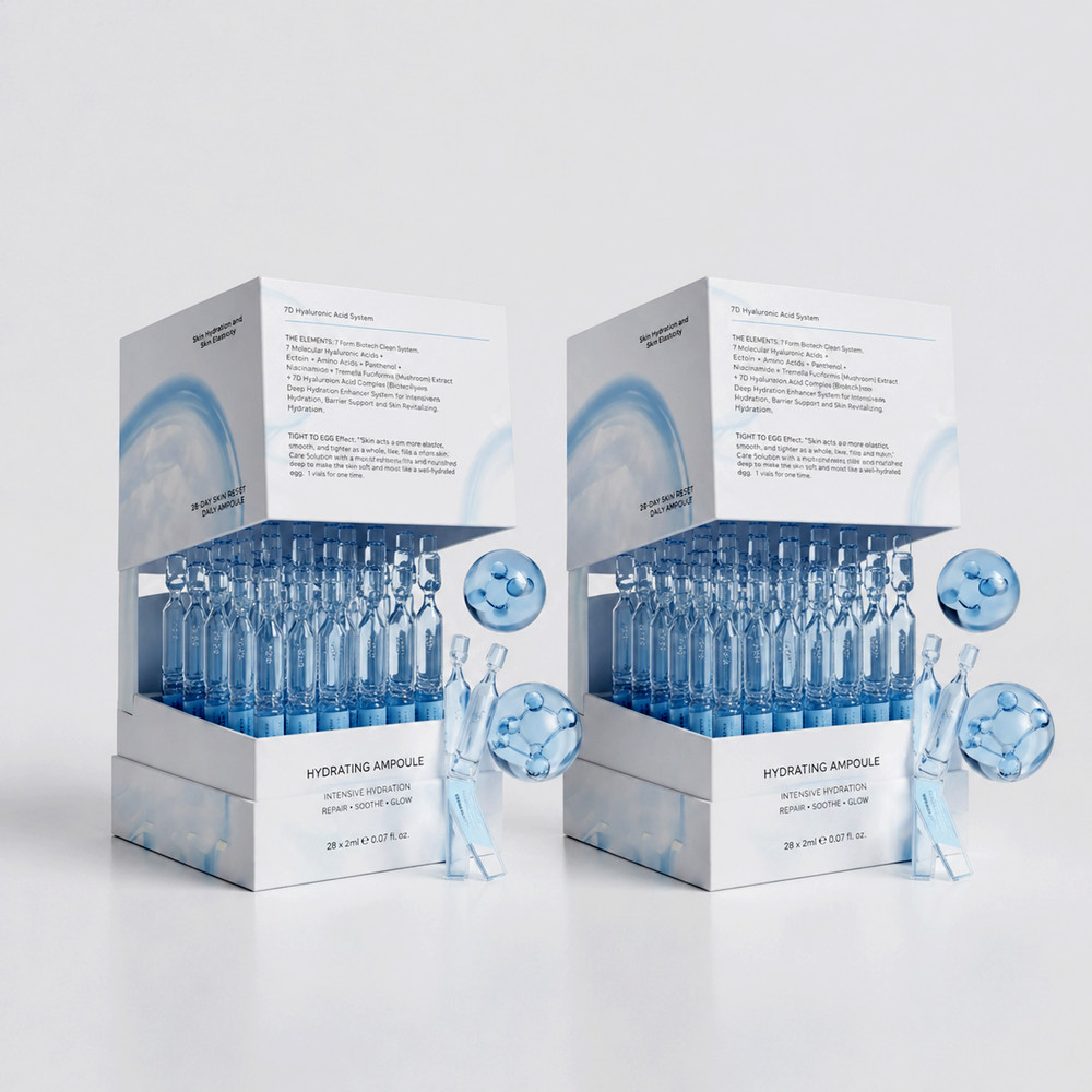 60 PCS 3% Hyaluronic Acid Serum, Ultra Hydrating & Firming Facial Essence