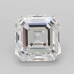 Natura Certified Lab Grown Diamond 6 Ct Asscher D Color VVS1 Clarity Loose Gems