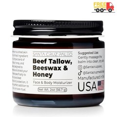 Santa Cruz Paleo Beef Tallow Face Balm 2oz Free Shipping